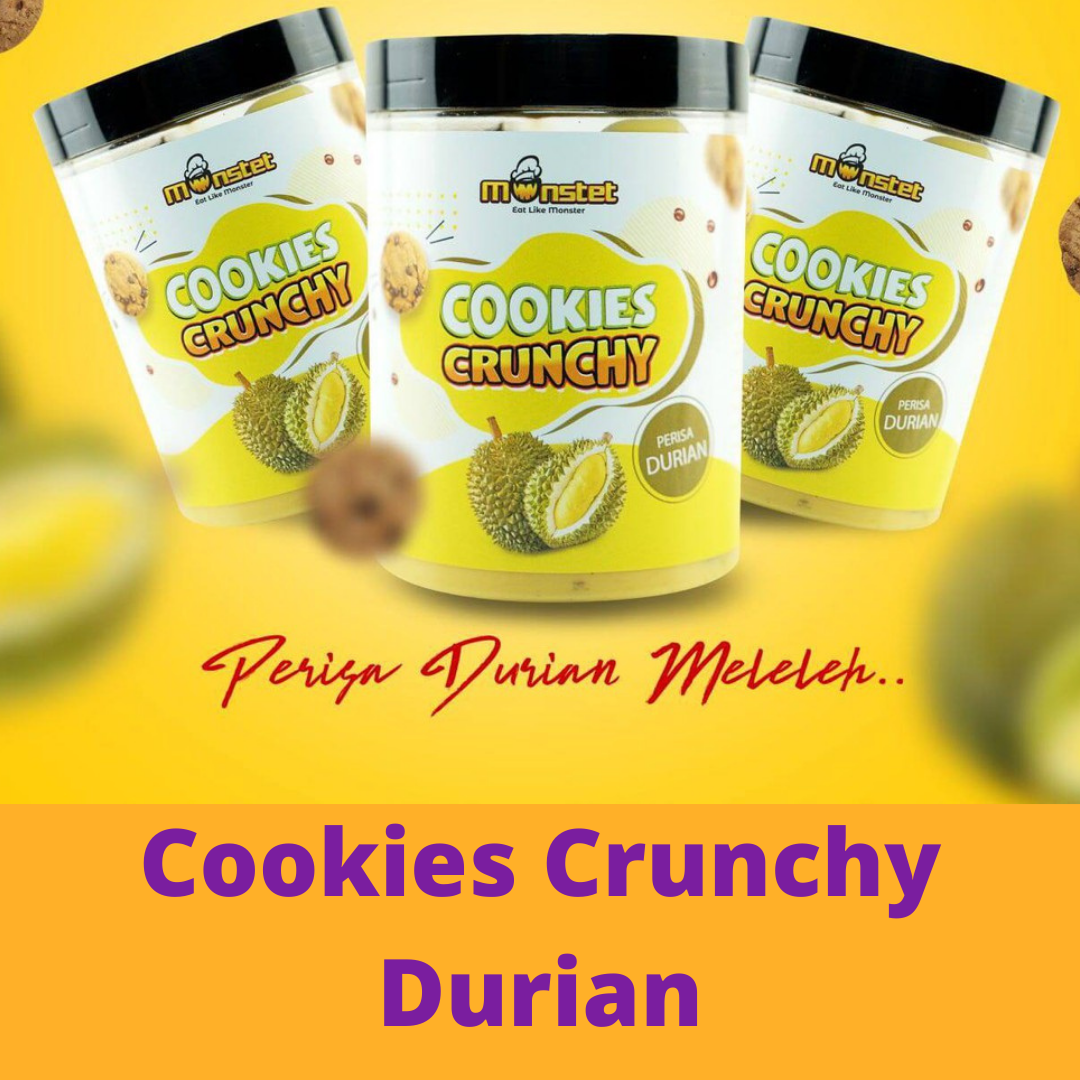 Cookies Crunchy Durian | Biskut Durian Dengan Rasa Durian Terbaru